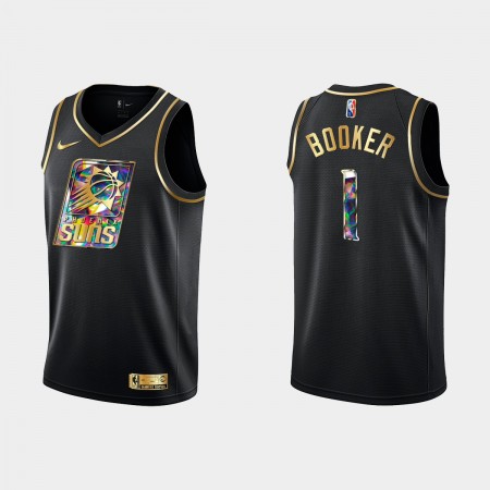 Dres Phoenix Suns Devin Booker 1 Nike 2021-22 Crno Golden Edition 75th Anniversary Diamond Swingman Dres Phoenix Suns Devin Booker 1 Nike 2021-22 Crno Golden Edition 75th Anniversary Diamond Swingman